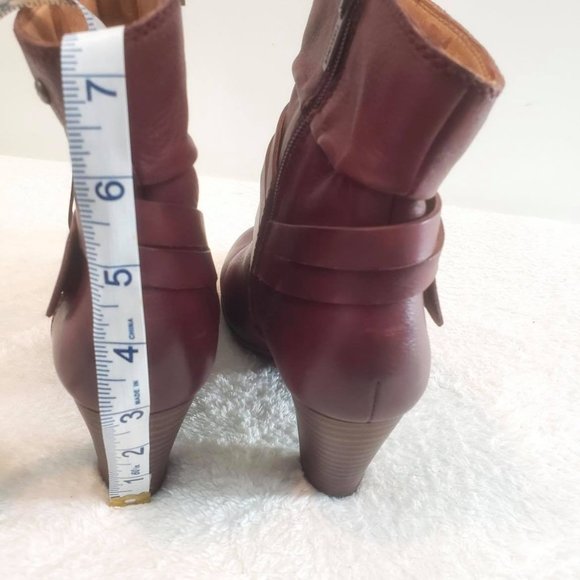 Pikolinos Woman's Sz 6.5  Ankle Boot Brown Leather - Picture 11 of 12